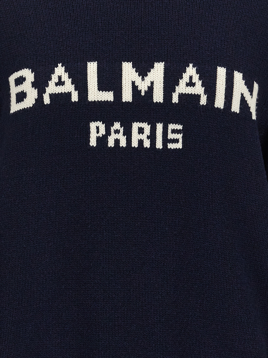 Logo Wool Sweater Maglioni Blu