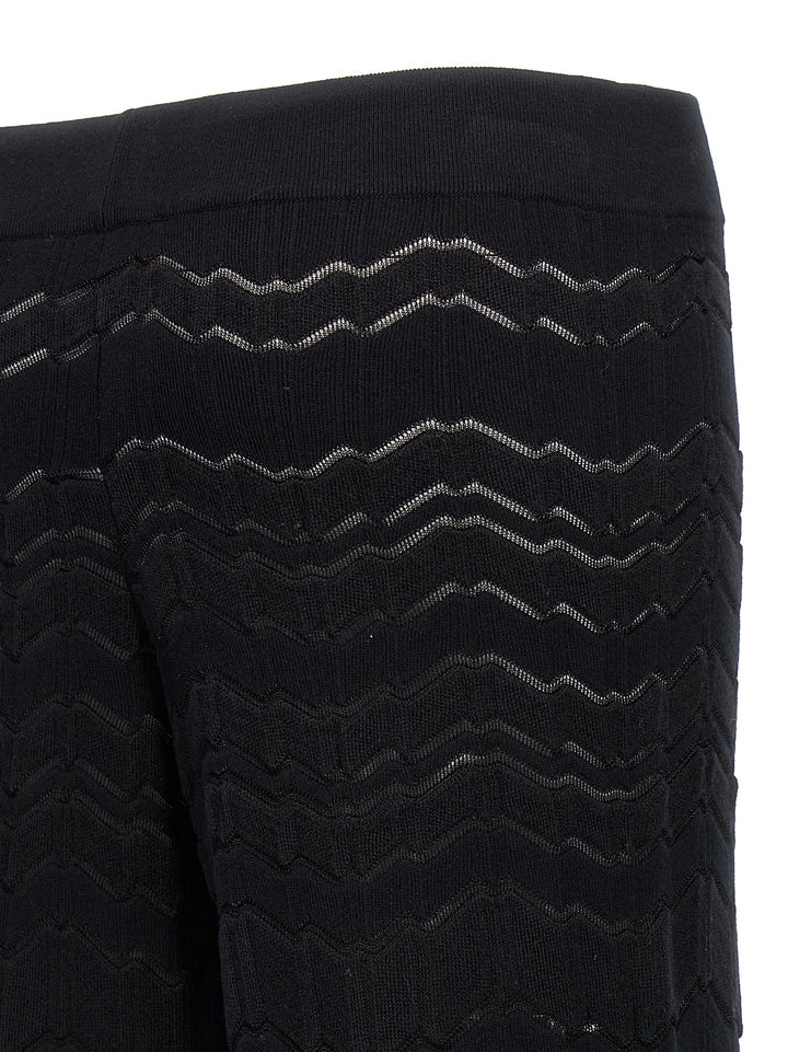 Zig Zag Pantaloni Nero