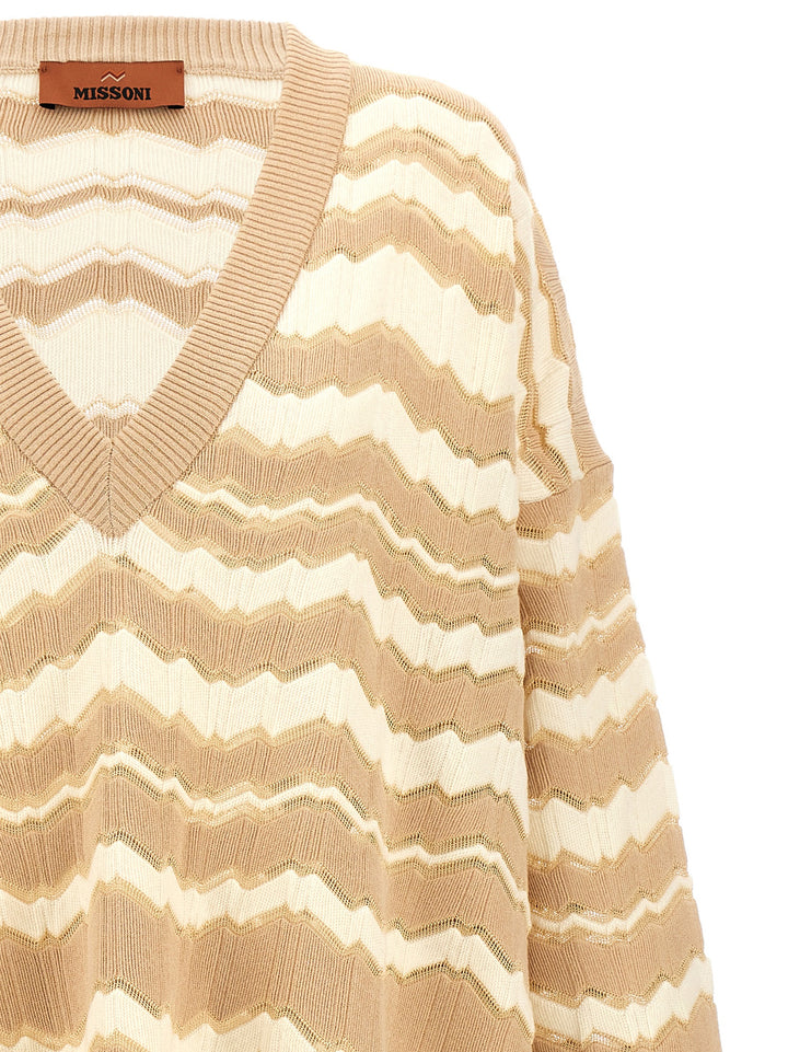 Zig Zag Maglioni Beige