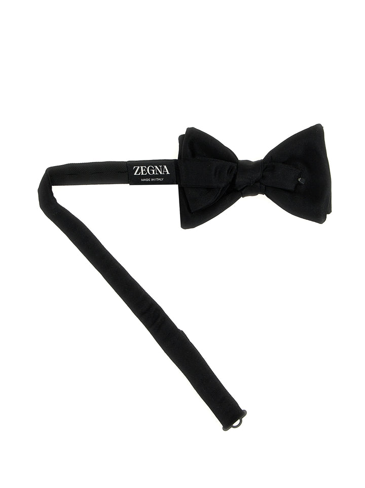 Silk Bow Tie Cravatte Nero