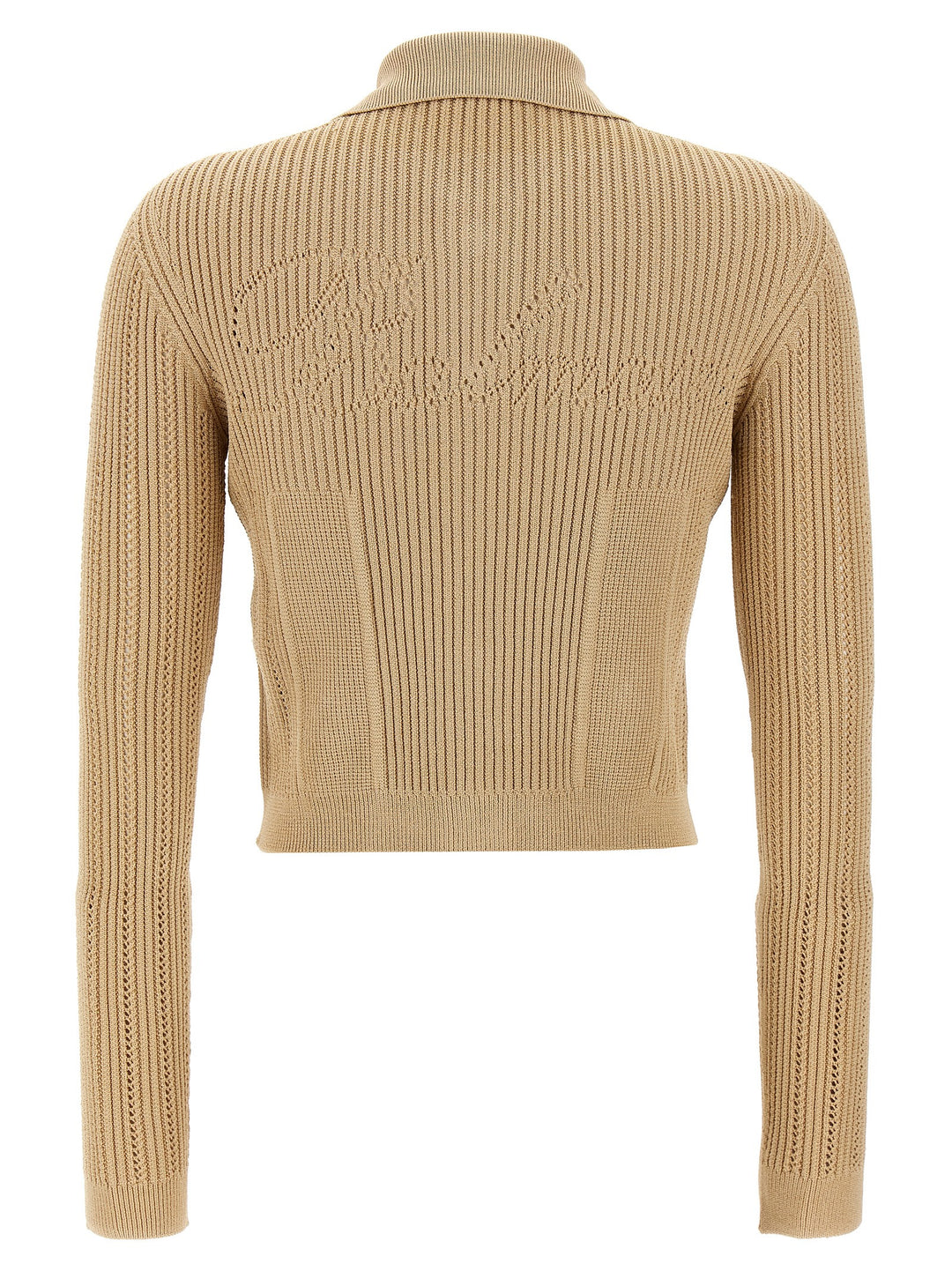 Ribbed Cardigan Maglioni Beige