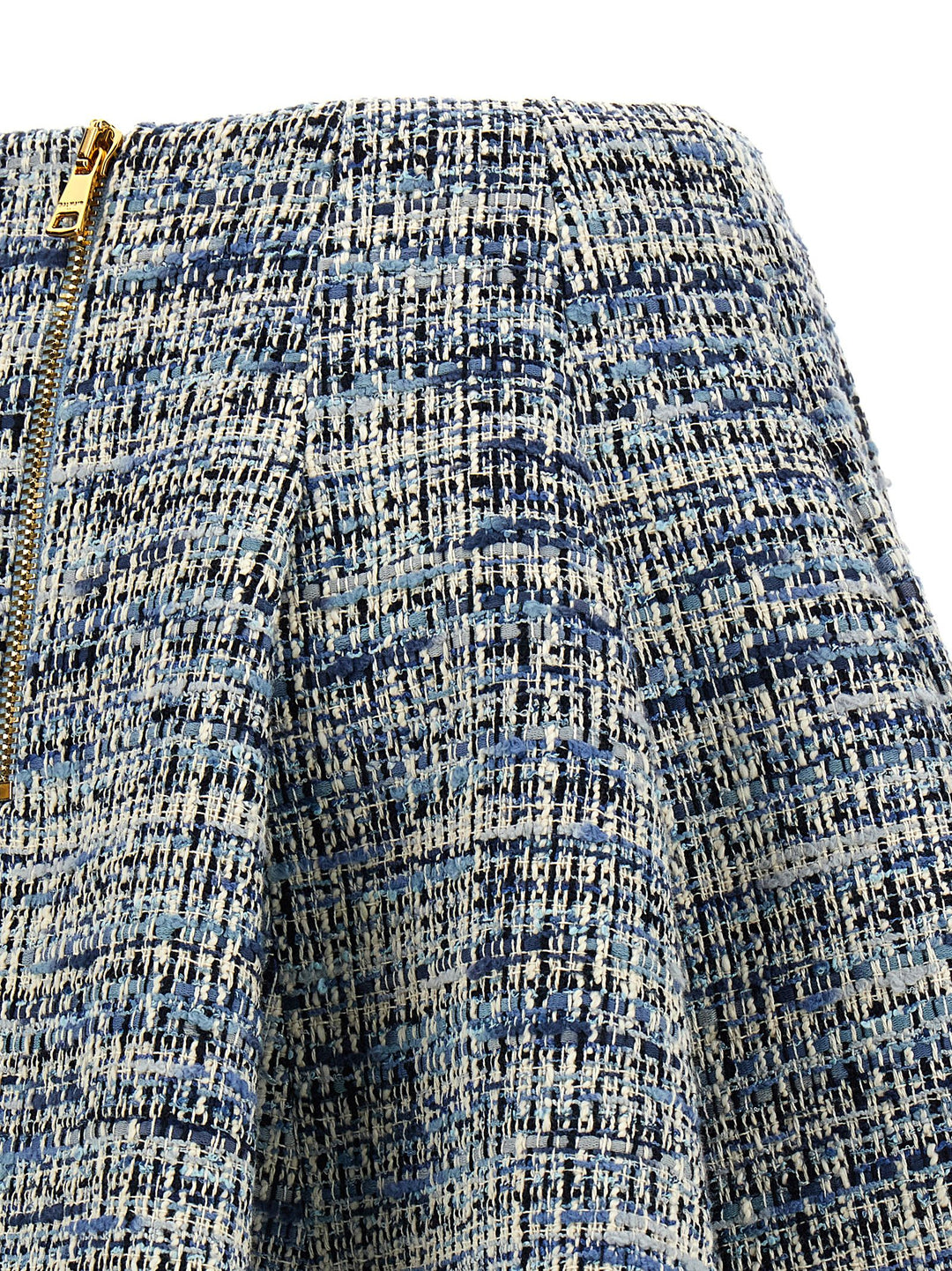 Tweed Skirt Gonne Blu