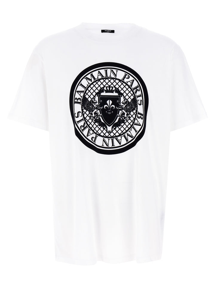 Velvet Logo T Shirt Bianco/Nero