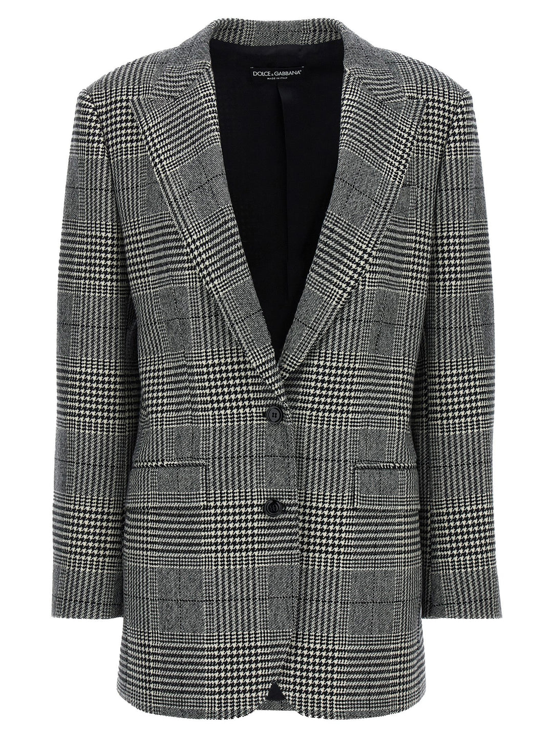 Pied De Poule Blazer And Suits Beige