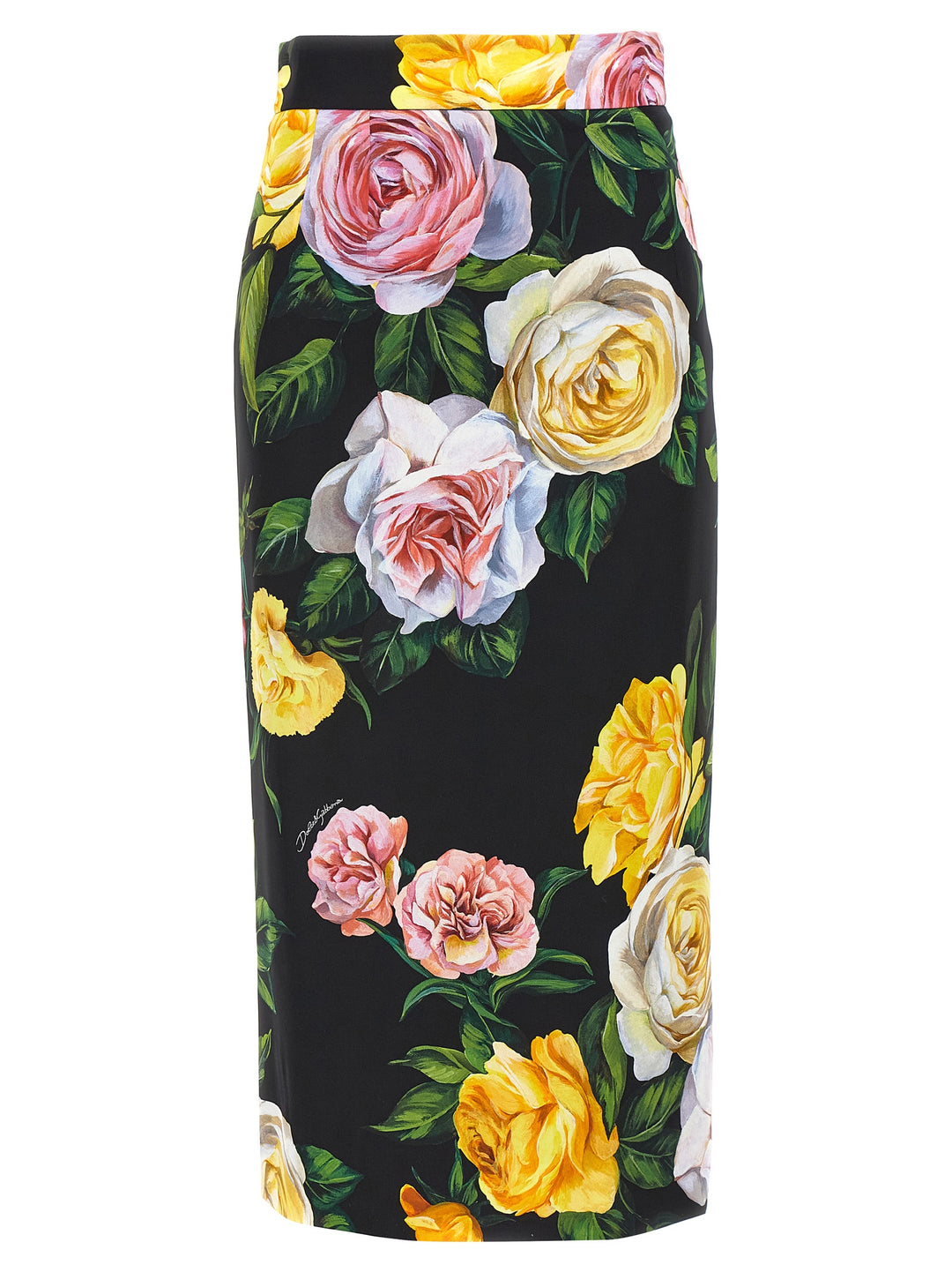 Floral Longuette Skirt Gonne Multicolor