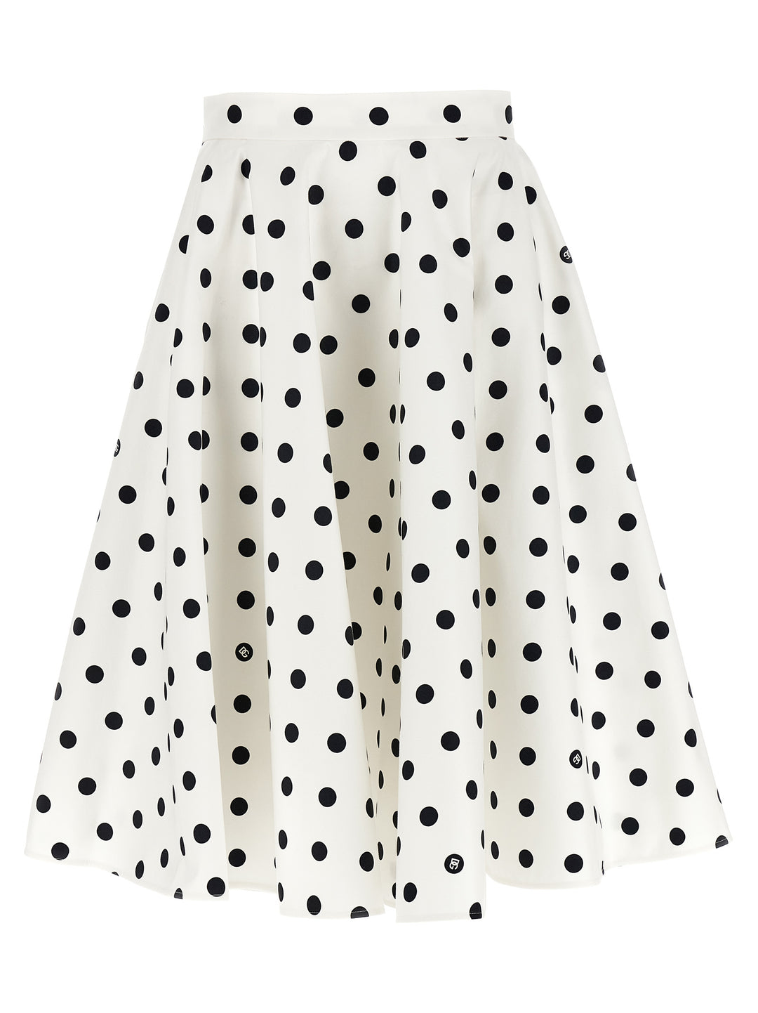 Polka Dot Skirt Gonne Bianco