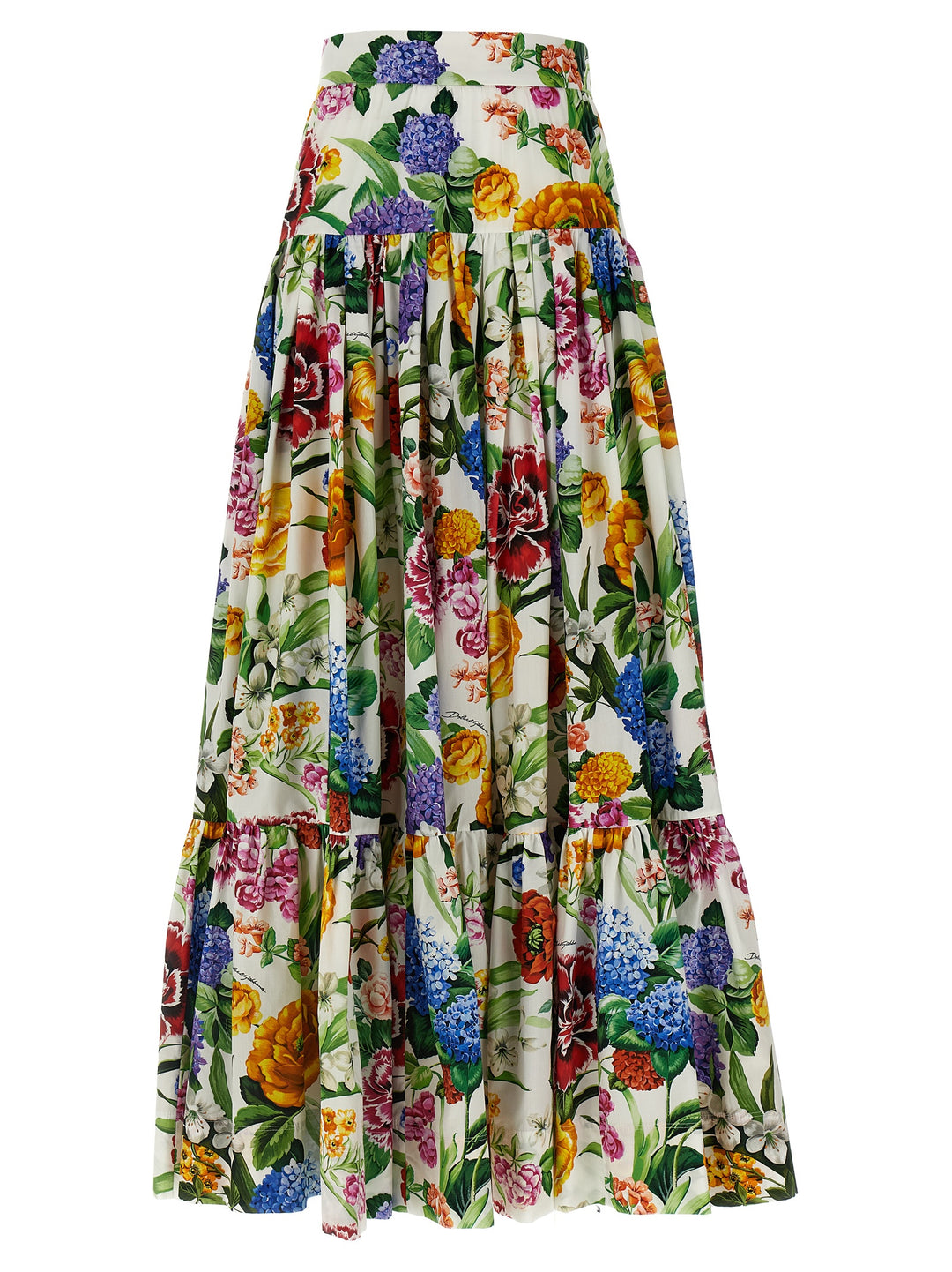 Floral Flounces Skirt Gonne Multicolor