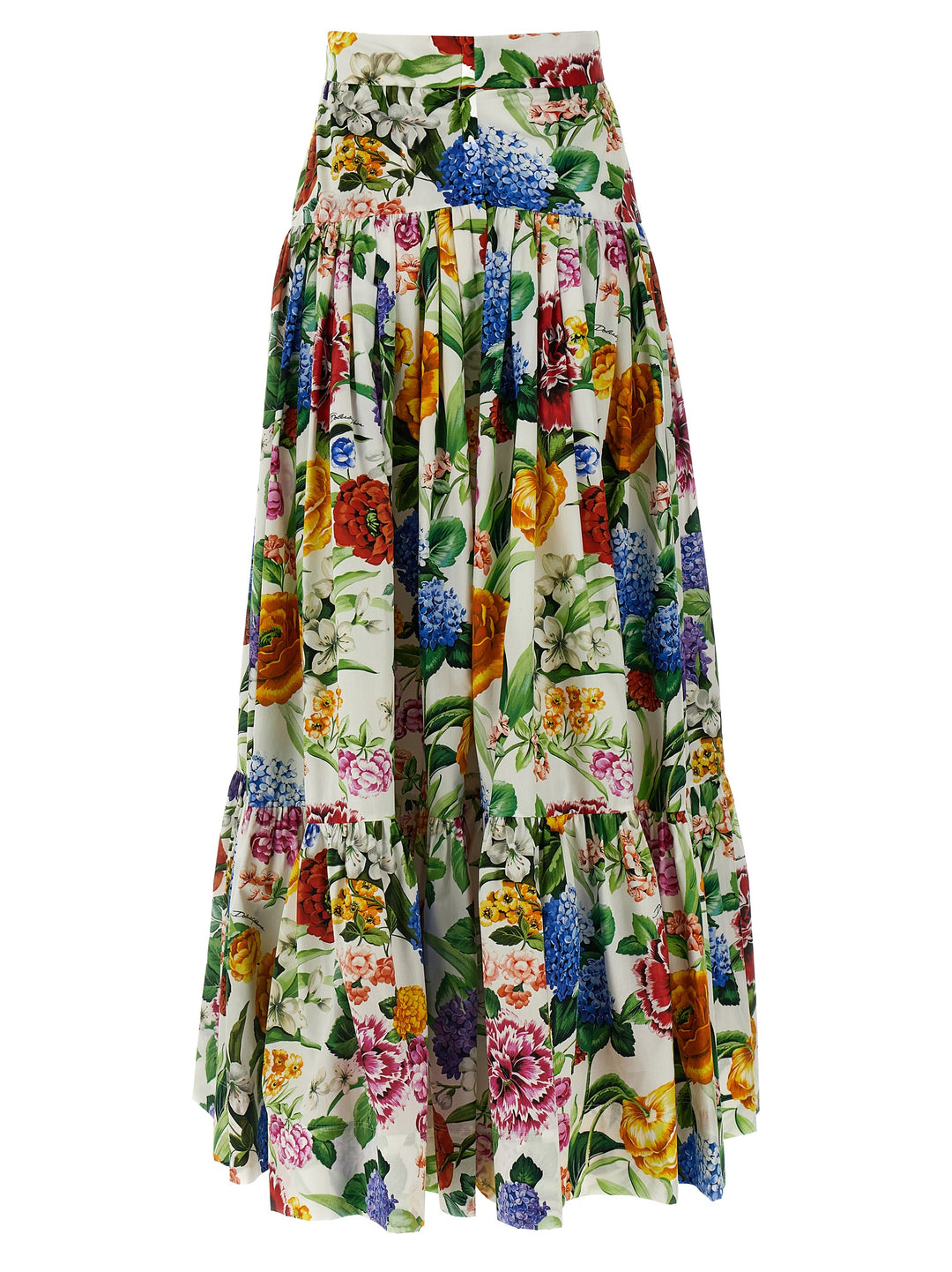 Floral Flounces Skirt Gonne Multicolor