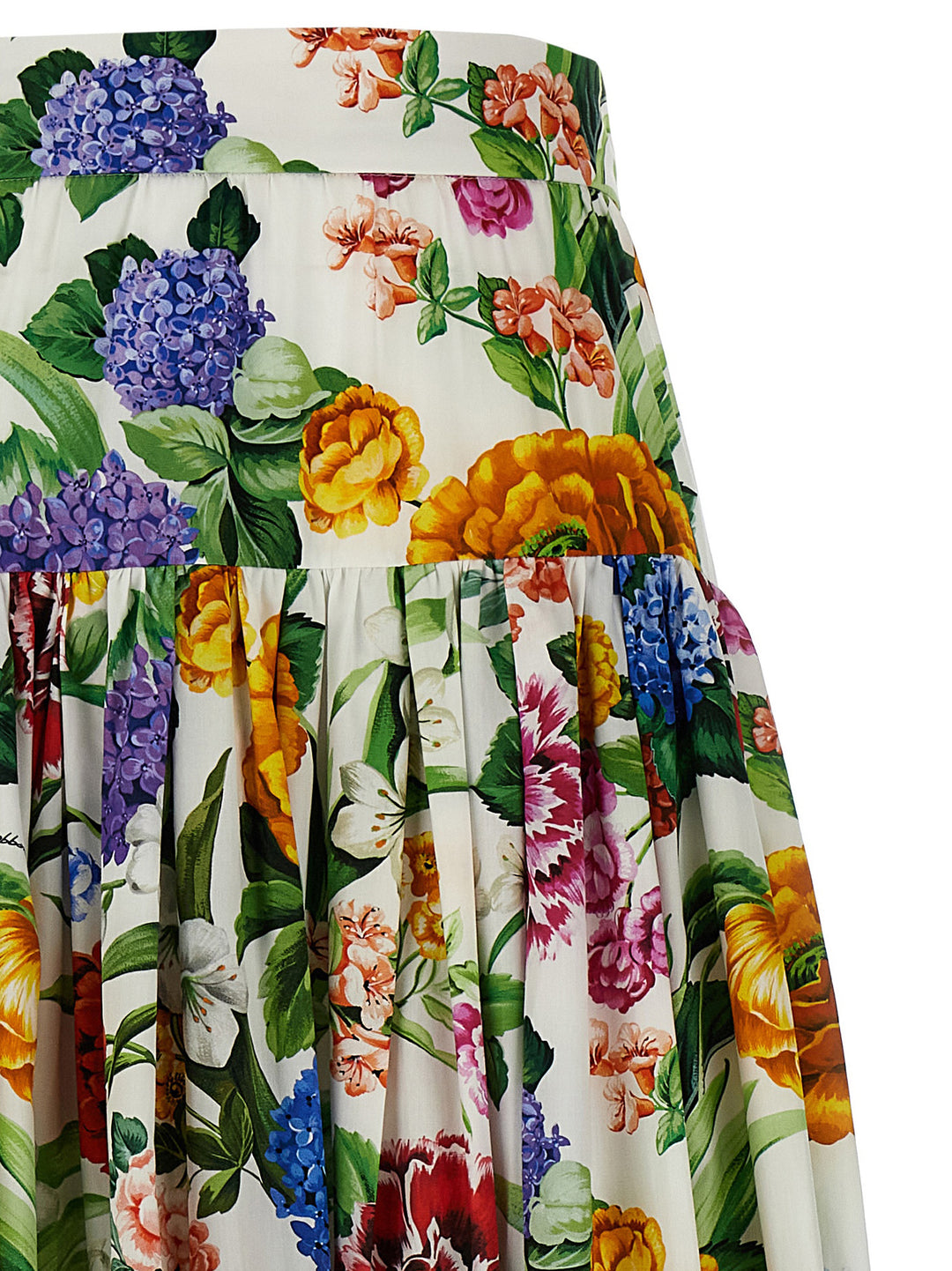 Floral Flounces Skirt Gonne Multicolor