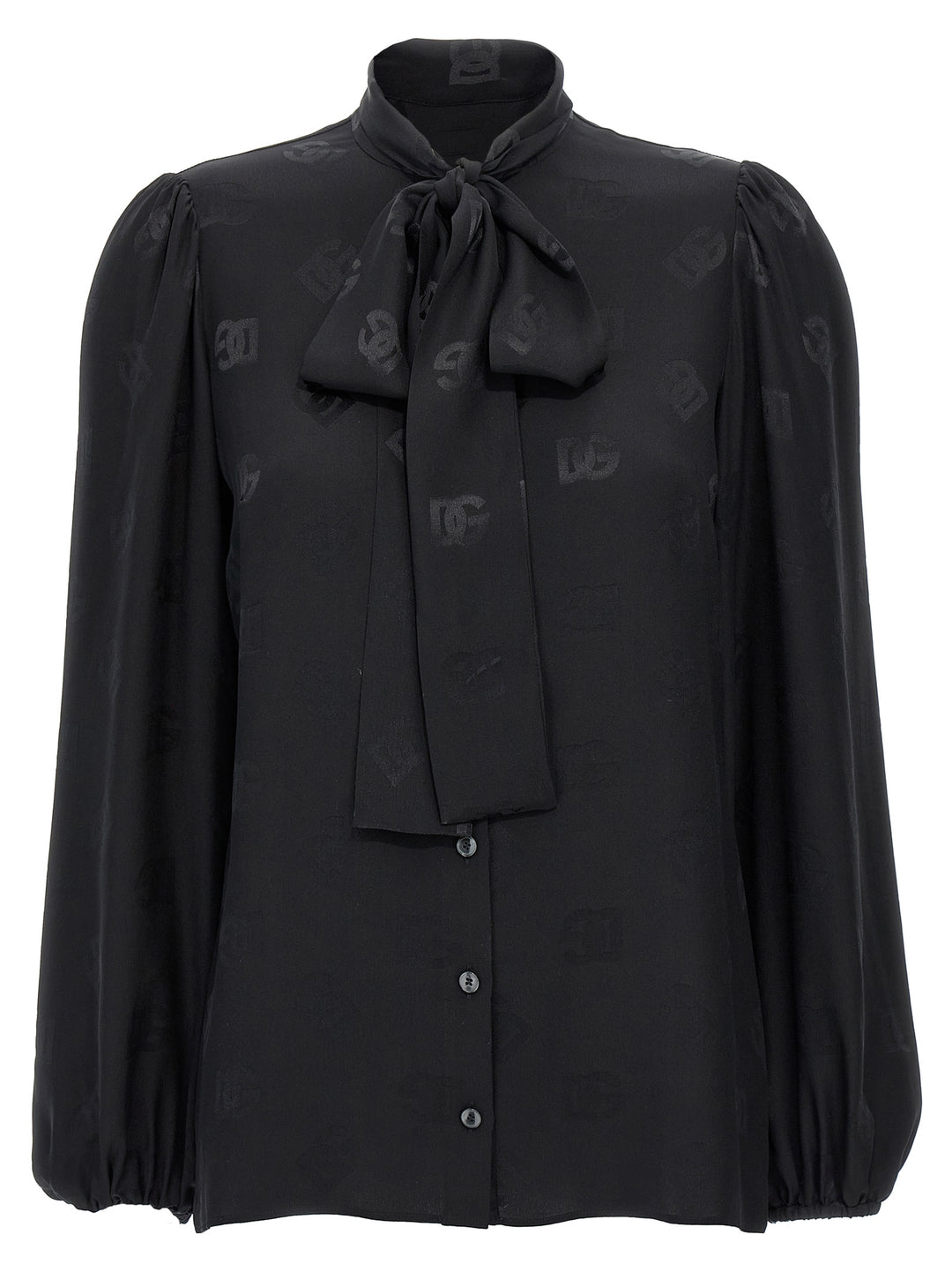 Lavalliere Jacquard Shirt Camicie Nero