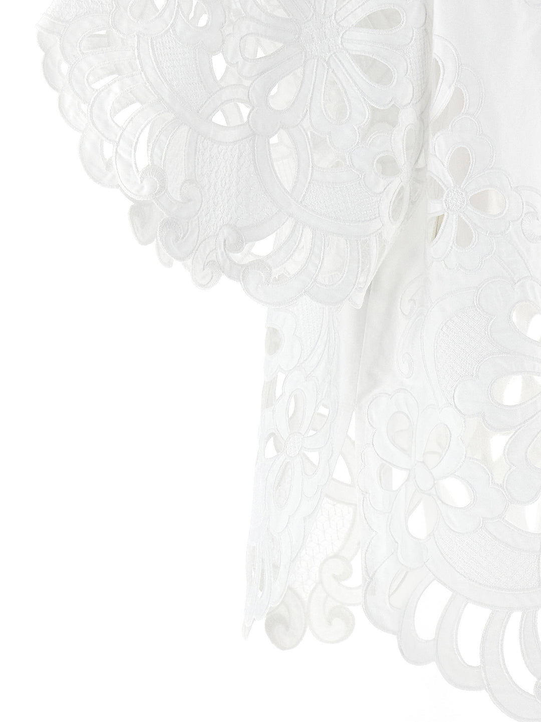 Cut-Out Embroidery Shirt Camicie Bianco