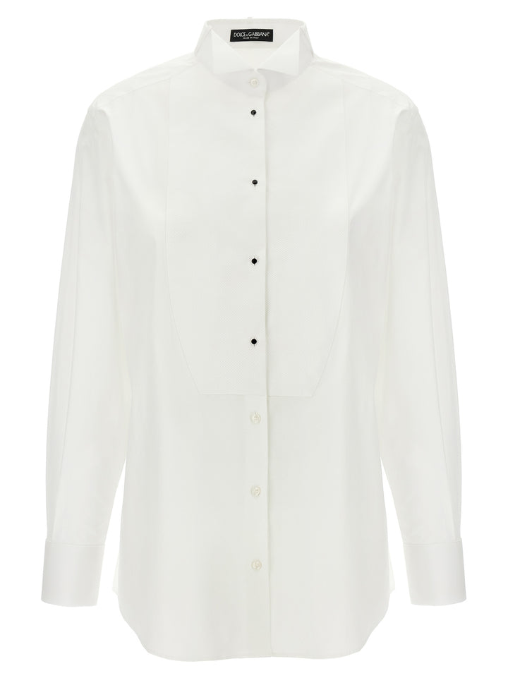 Piquet Plastron Shirt Camicie Bianco