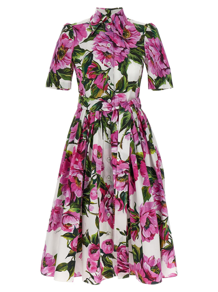 Longuette Floral Dress Abiti Multicolor