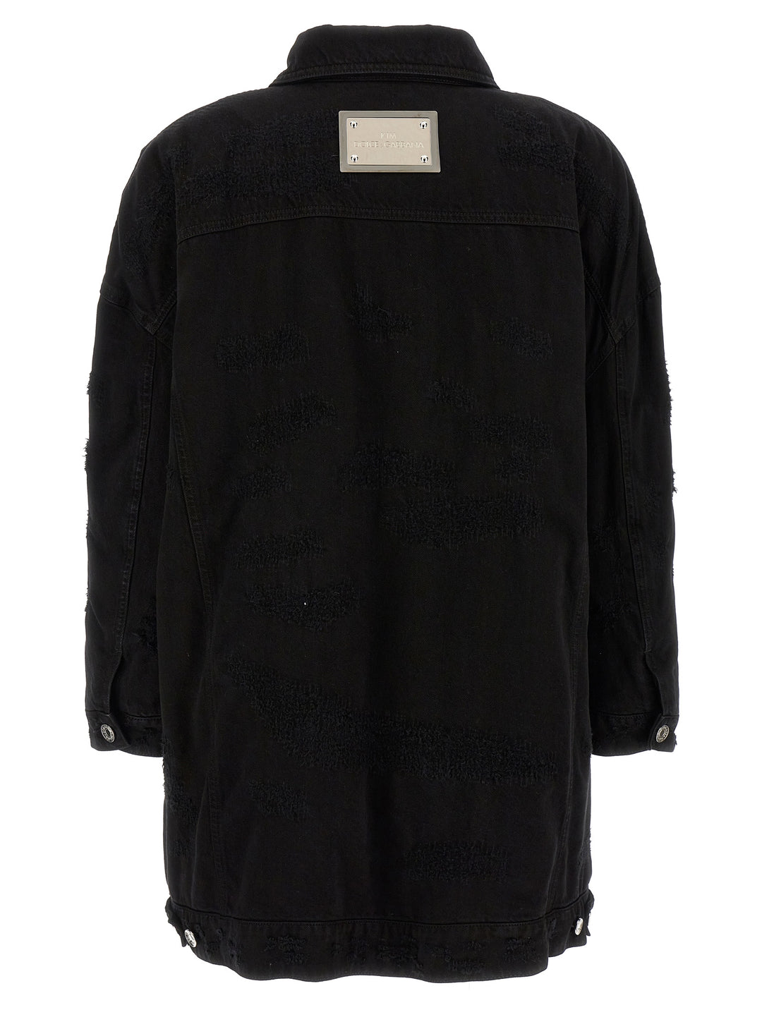 Denim Long Jacket Giacche Nero