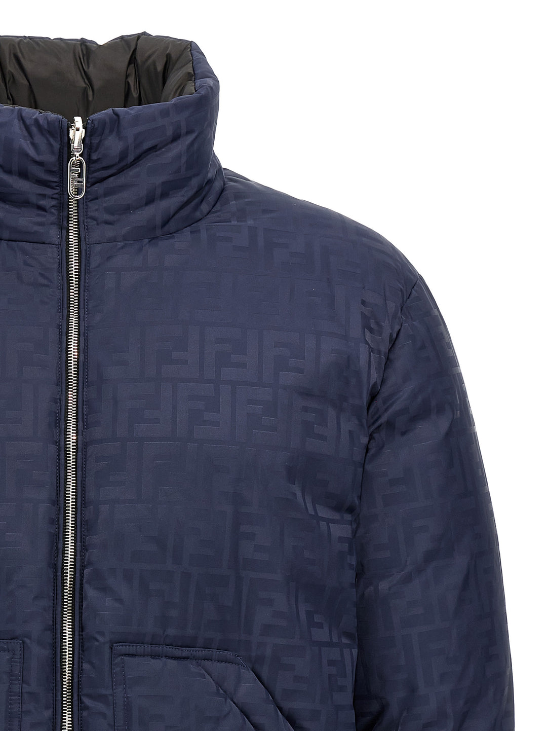 Ff Reversible Down Jacket Giacche Blu