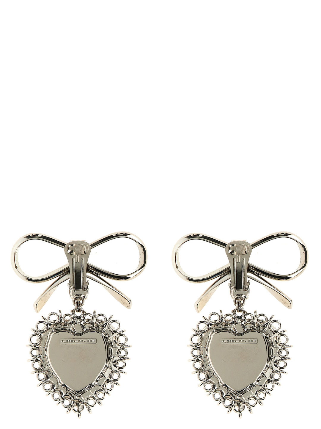 Metal Bow Earrings Gioielli Silver