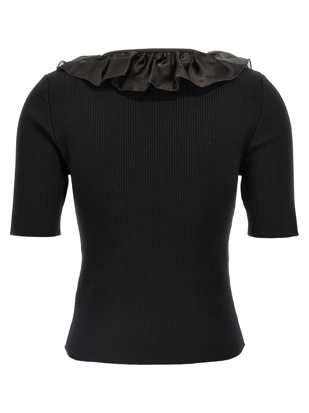 Ruffle T Shirt Nero