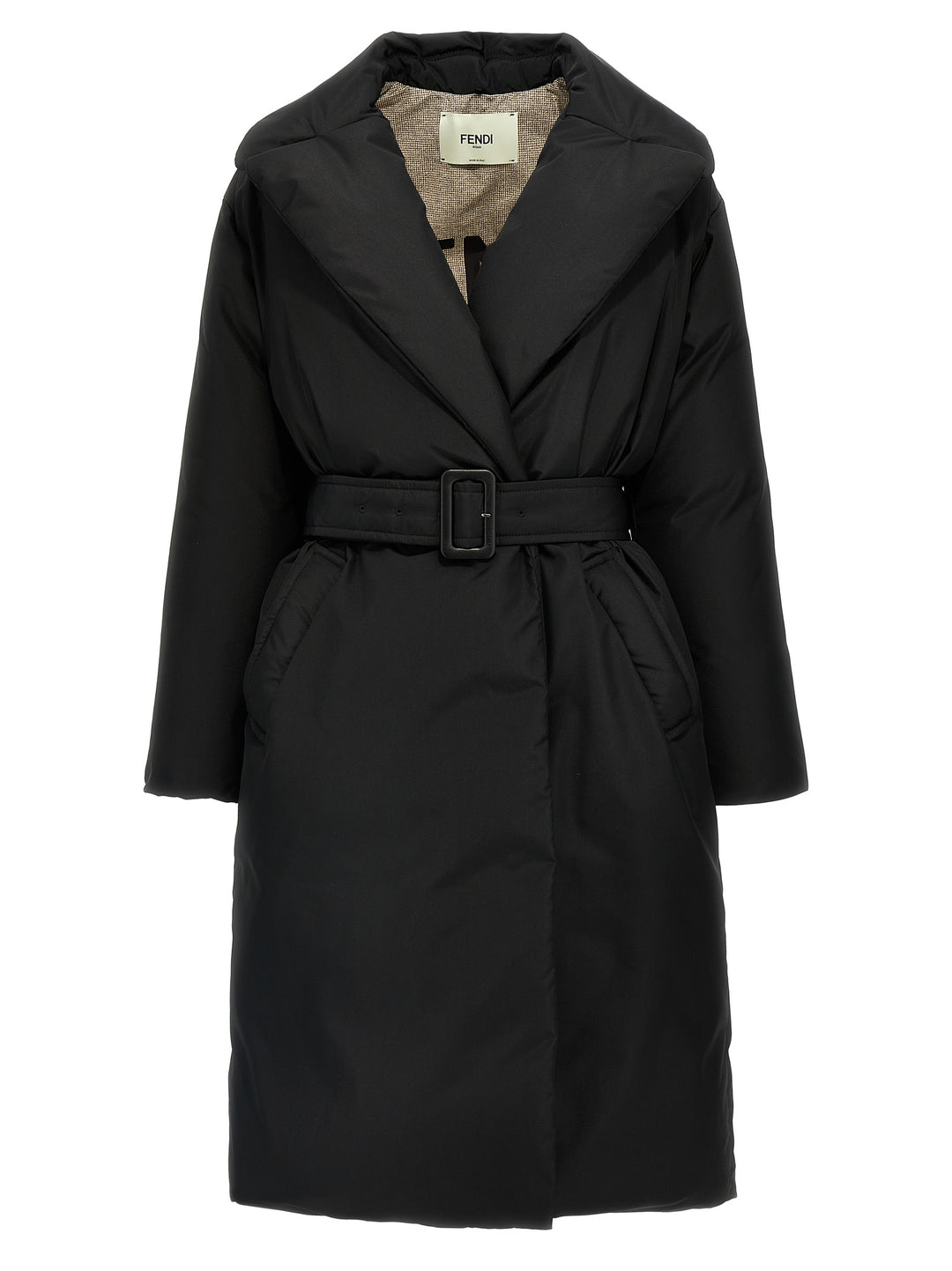 Padded Coat Trench E Impermeabili Nero