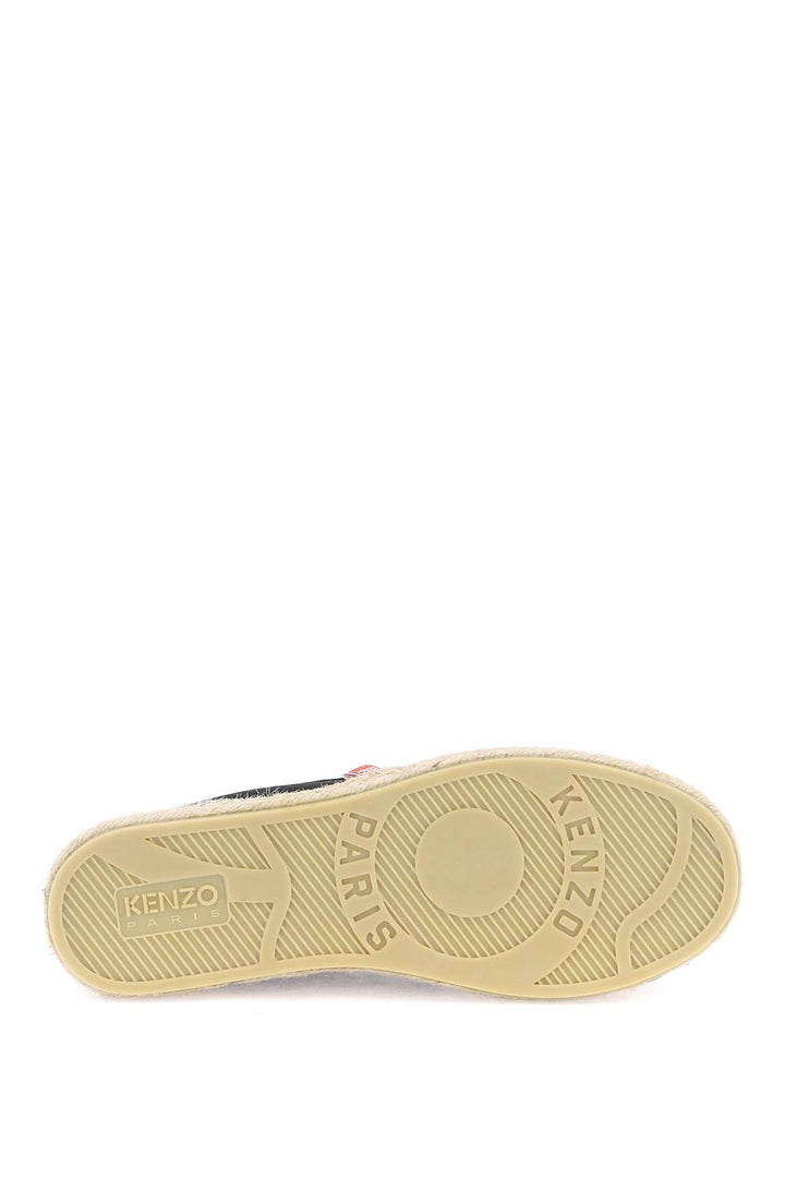 Espadrillas In Tela Con Ricamo Logo