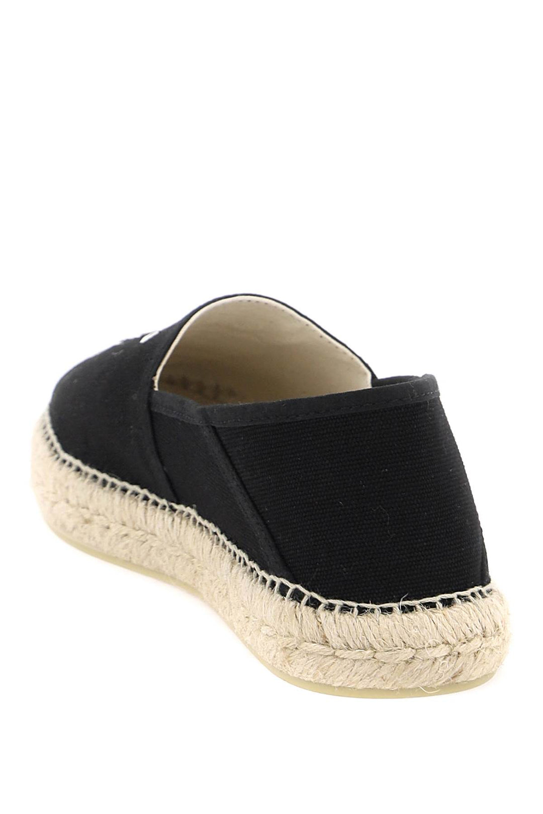 Espadrillas In Tela Con Ricamo Logo