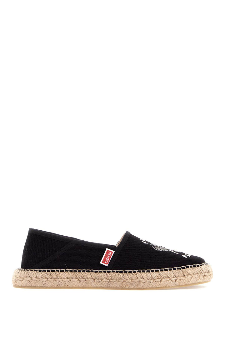 Espadrillas In Tela Con Ricamo Logo