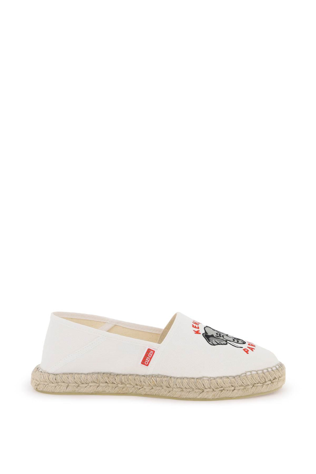 Espadrillas In Tela Con Ricamo Logo