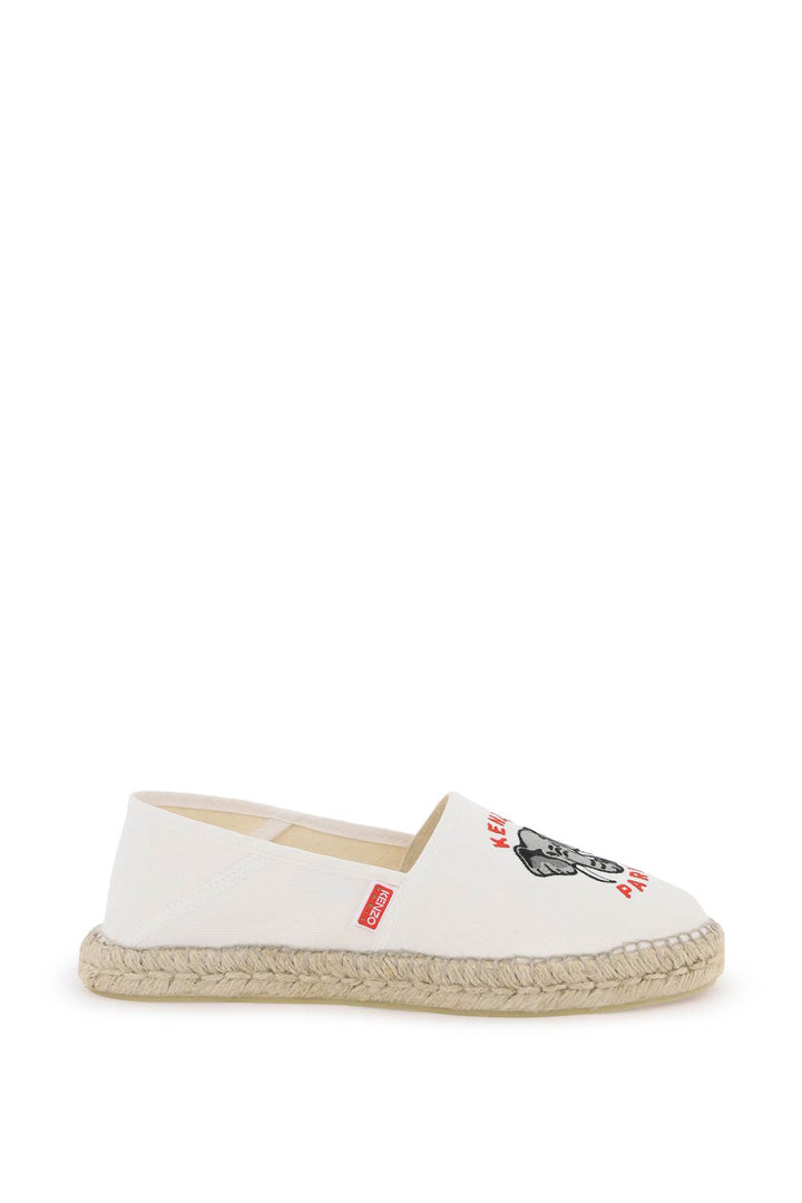 Espadrillas In Tela Con Ricamo Logo