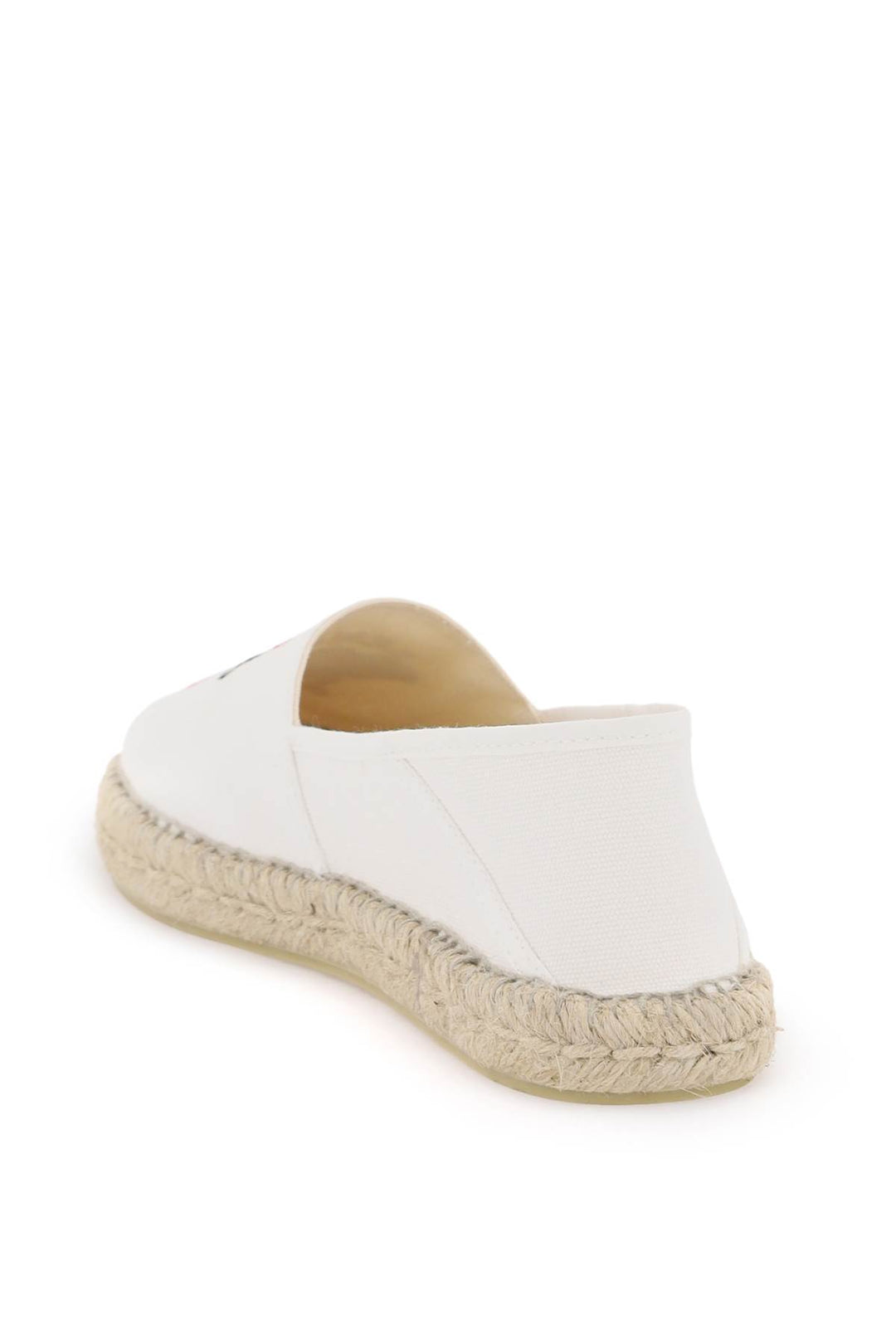 Espadrillas In Tela Con Ricamo Logo