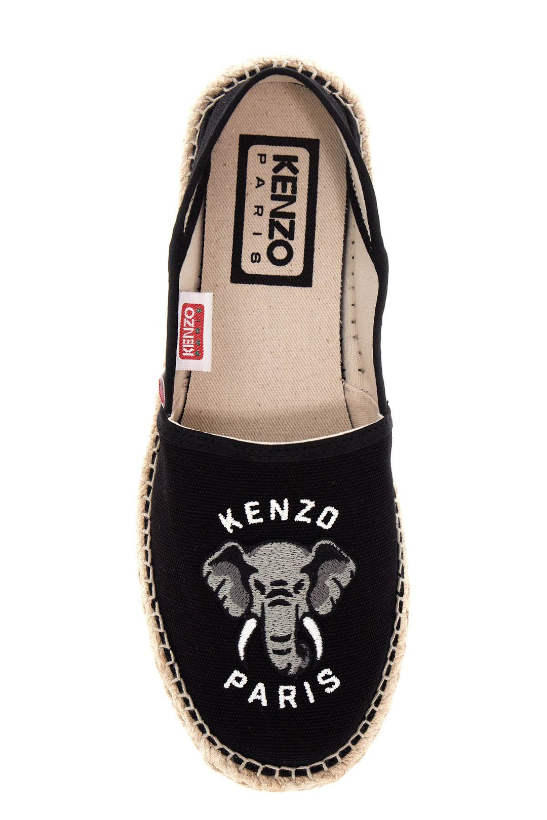 Espadrillas In Tela Con Ricamo Logo