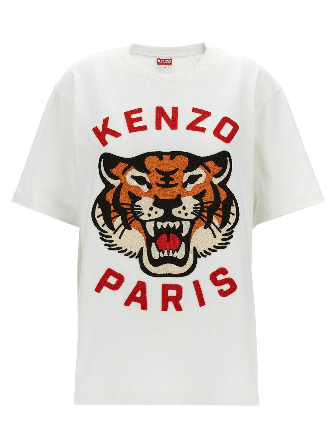 Lucky Tiger T Shirt Bianco