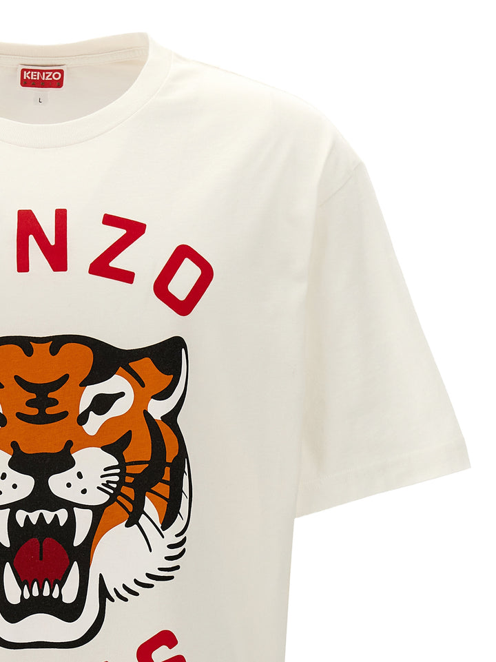 Kenzo Lucky Tiger T Shirt Bianco