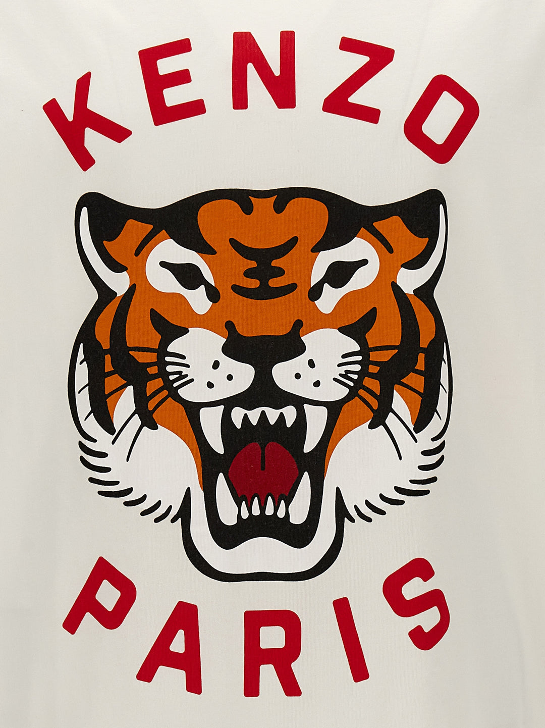 Kenzo Lucky Tiger T Shirt Bianco