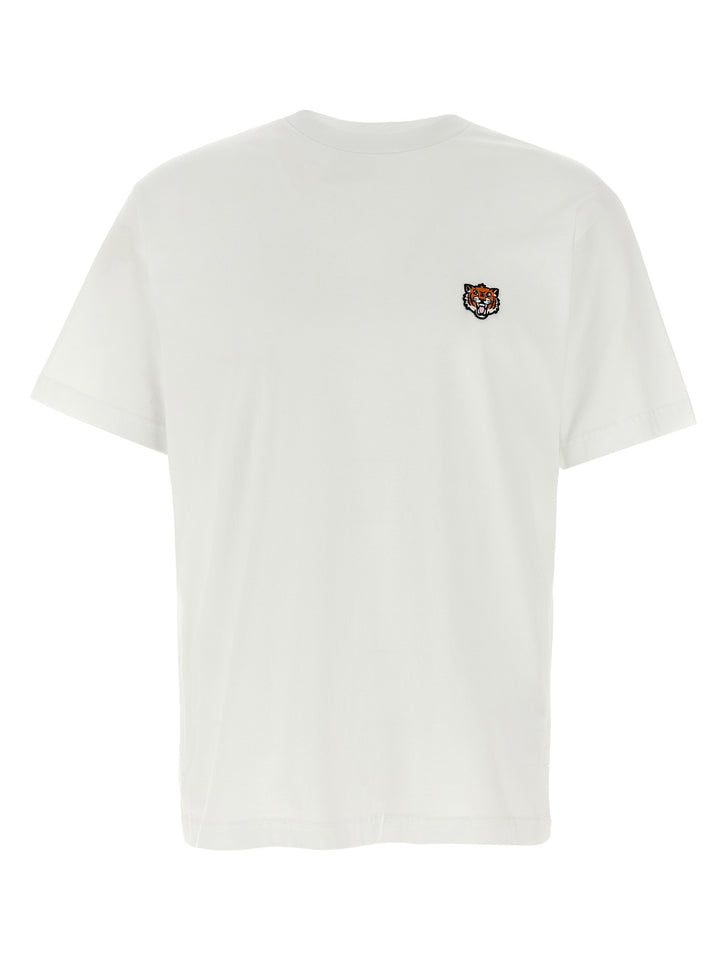 Happy Tiger T Shirt Bianco