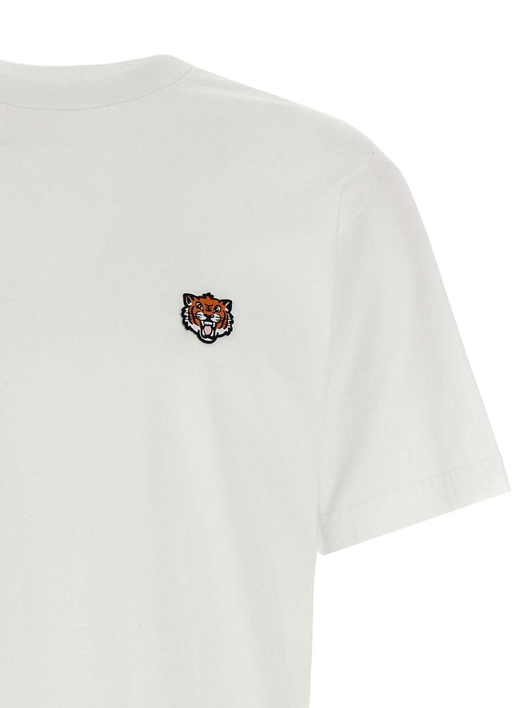 Happy Tiger T Shirt Bianco