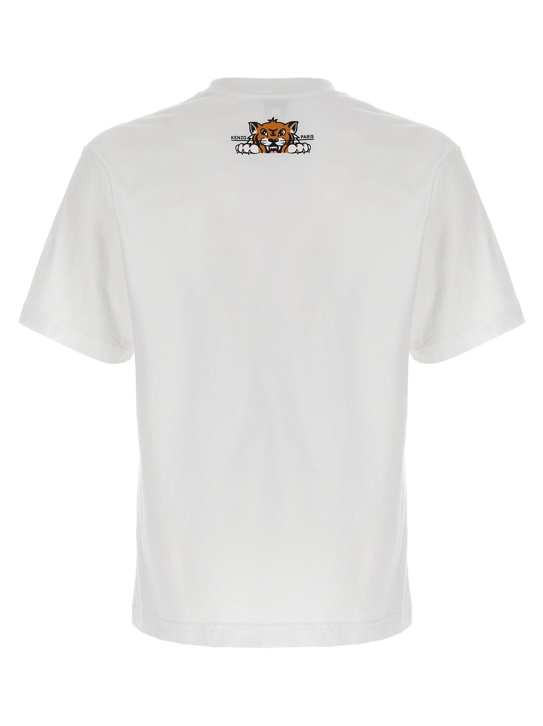 Happy Tiger T Shirt Bianco