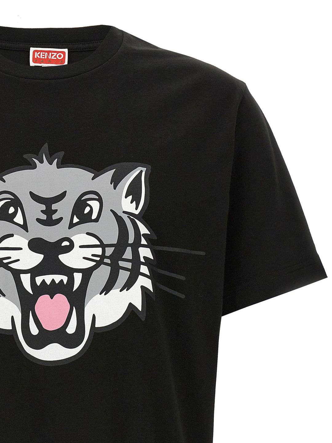 Happy Tiger T Shirt Nero