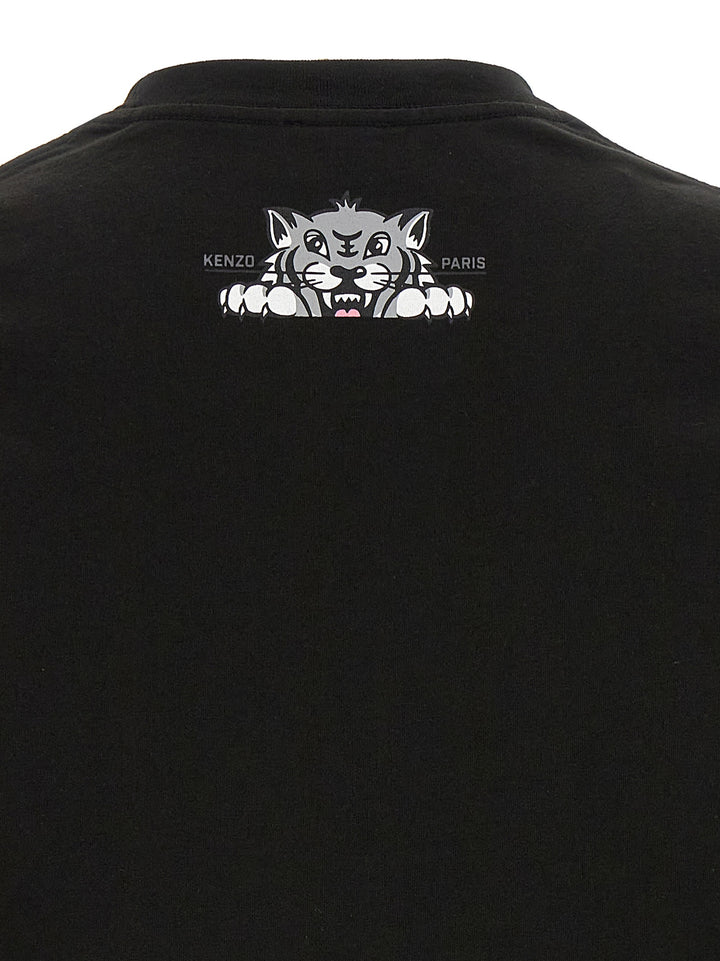 Happy Tiger T Shirt Nero