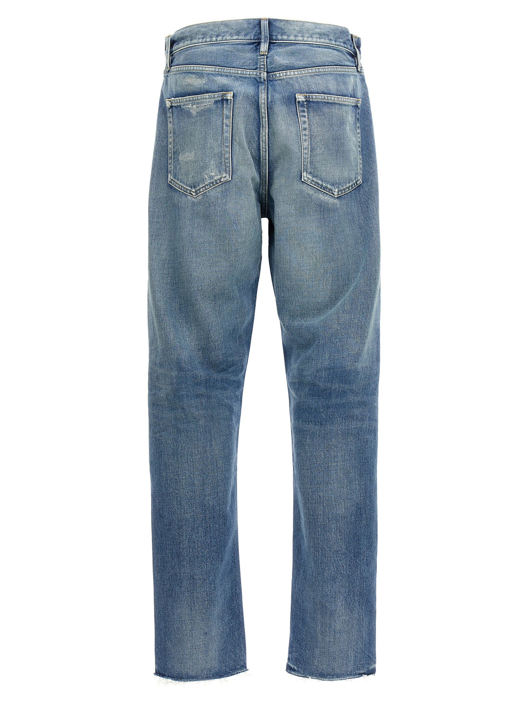 Straight 5 Pocket Jeans Blu