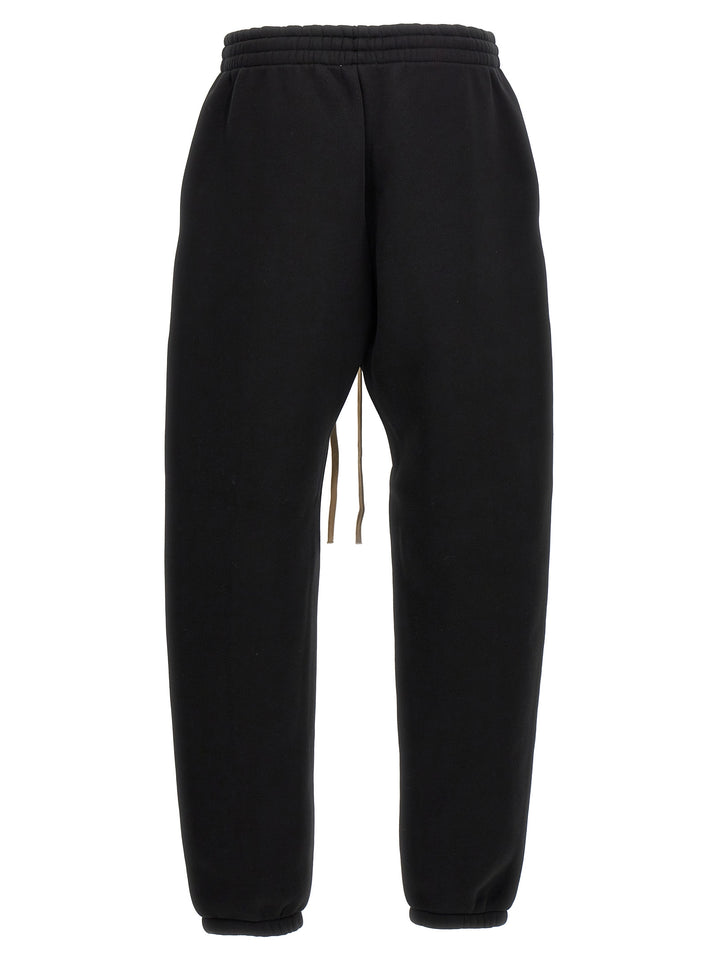 Cotton Blend Joggers Pantaloni Nero