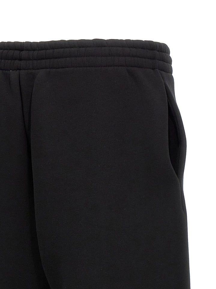 Cotton Blend Joggers Pantaloni Nero