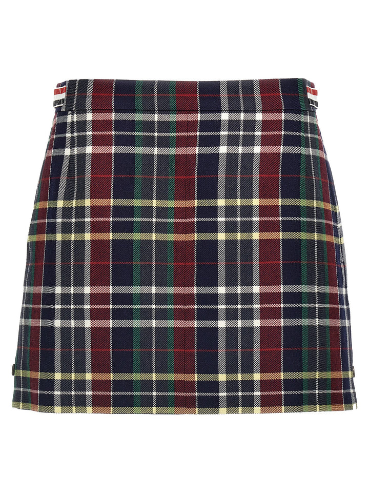 Tartan Twill Skirt Gonne Multicolor