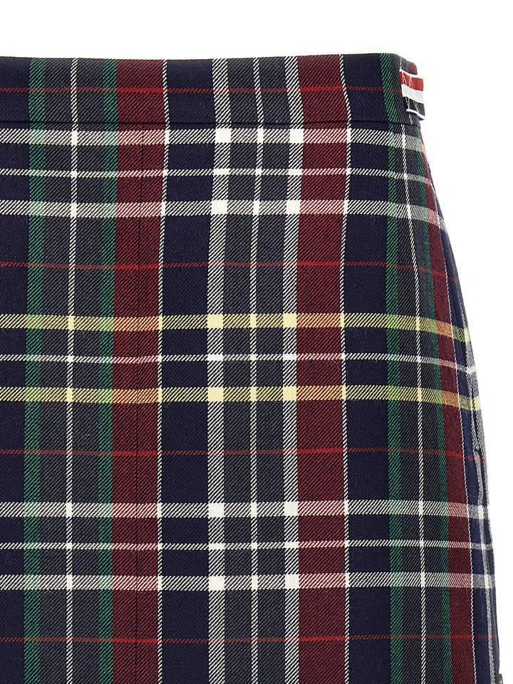 Tartan Twill Skirt Gonne Multicolor