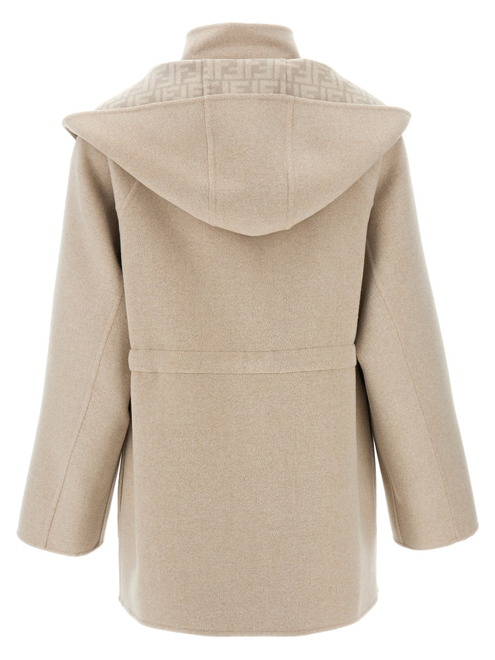 Ff Wool Parka Giacche Beige