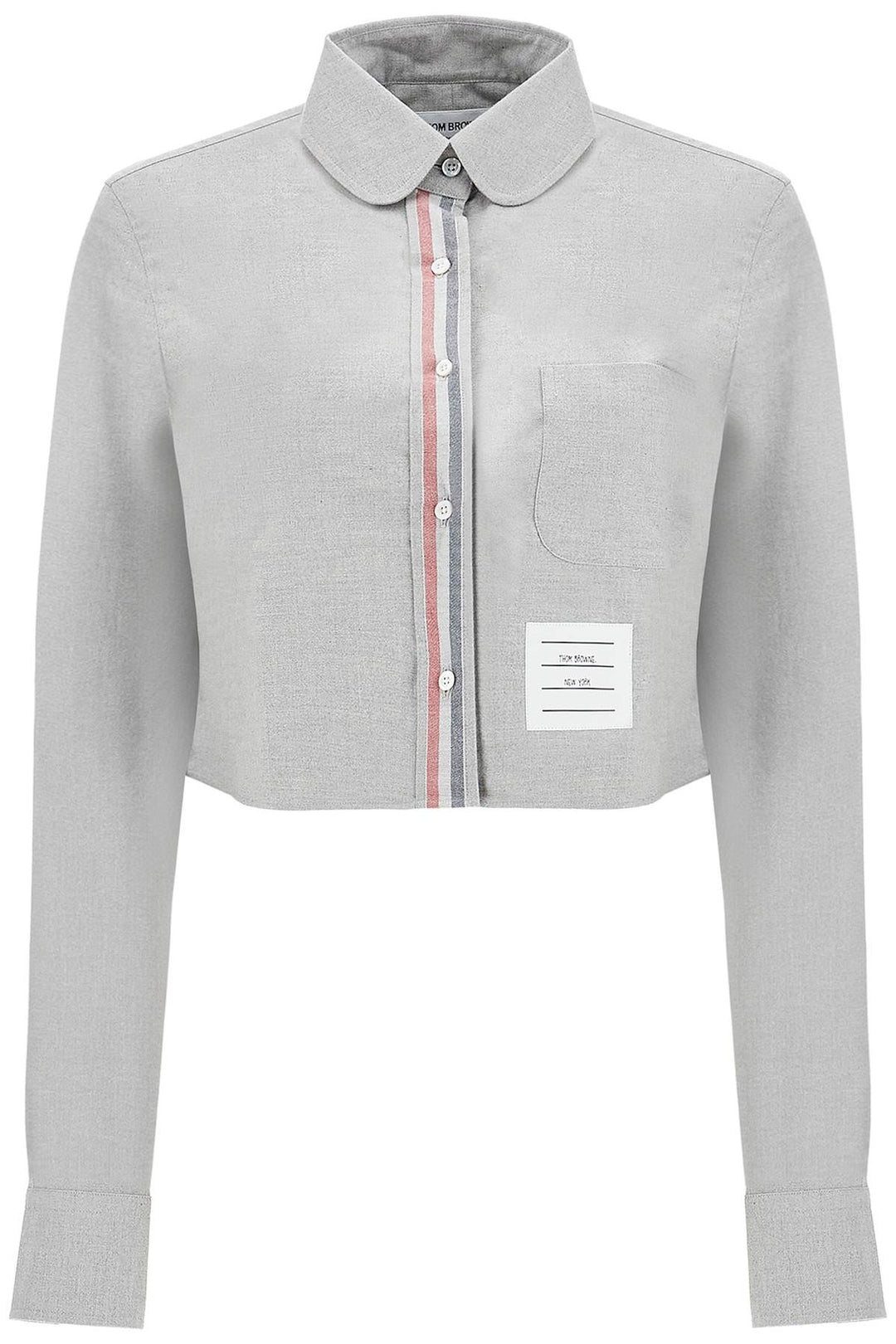 Camicia Cropped In Flanella