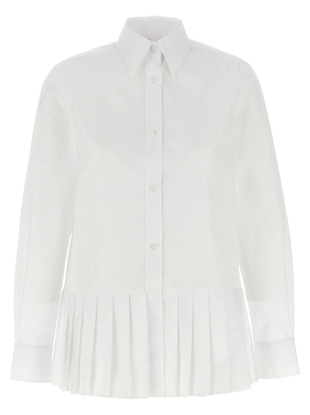 Pleated Camicie Bianco