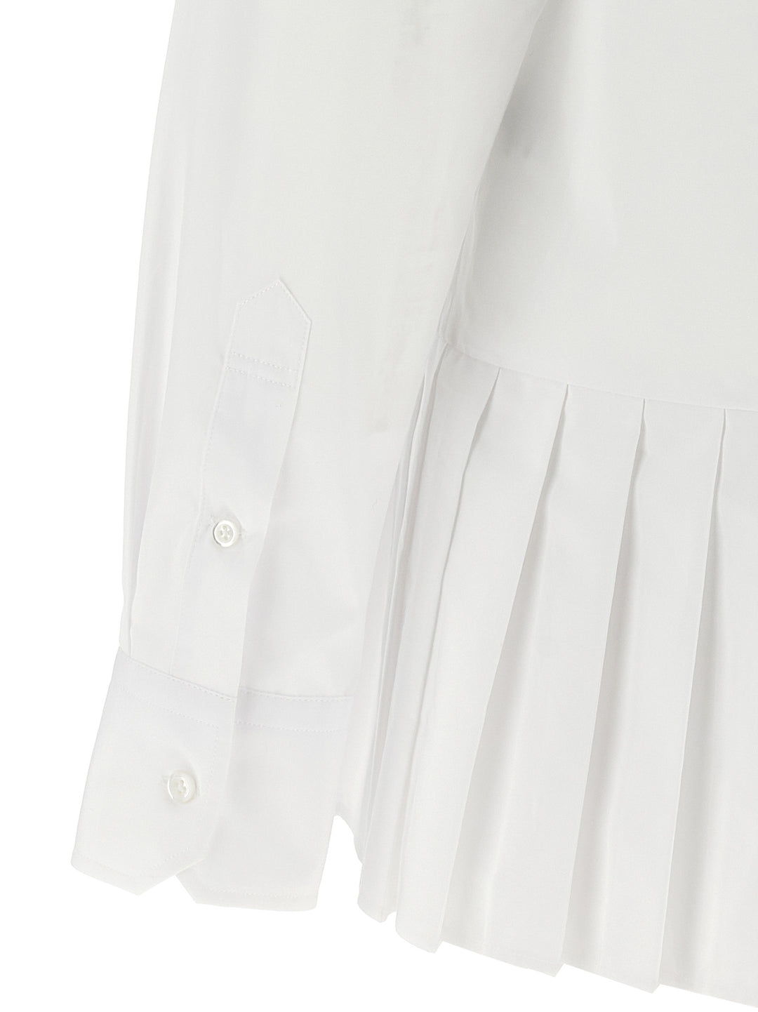 Pleated Camicie Bianco