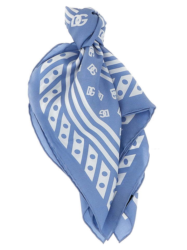 Logo Scarf Sciarpe Celeste