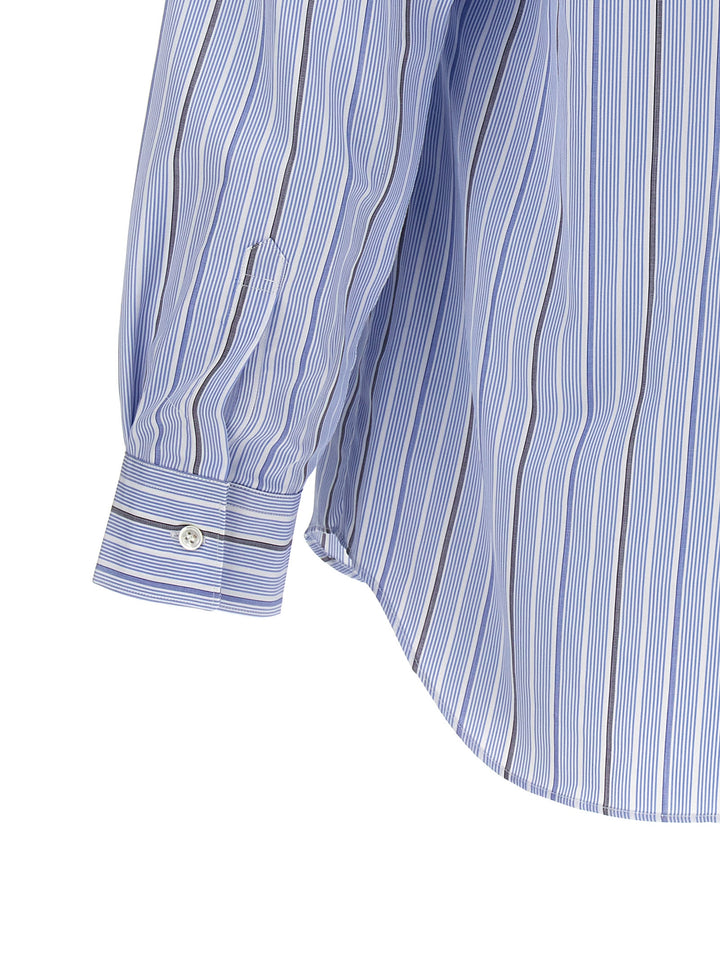 Unfinished Striped Shirt Camicie Celeste