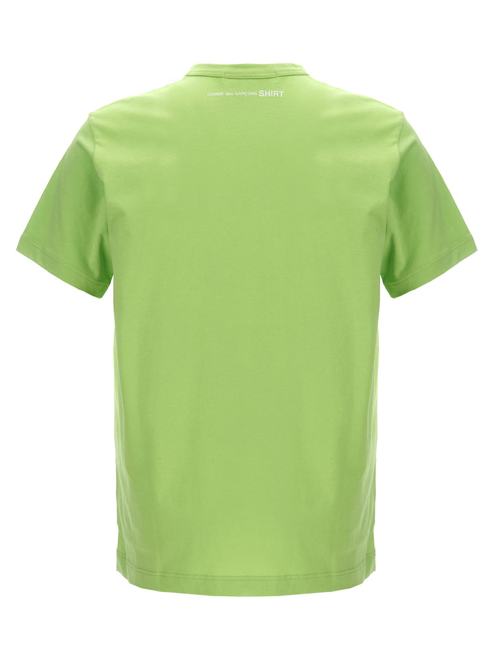 Logo Print Cotton T Shirt Verde