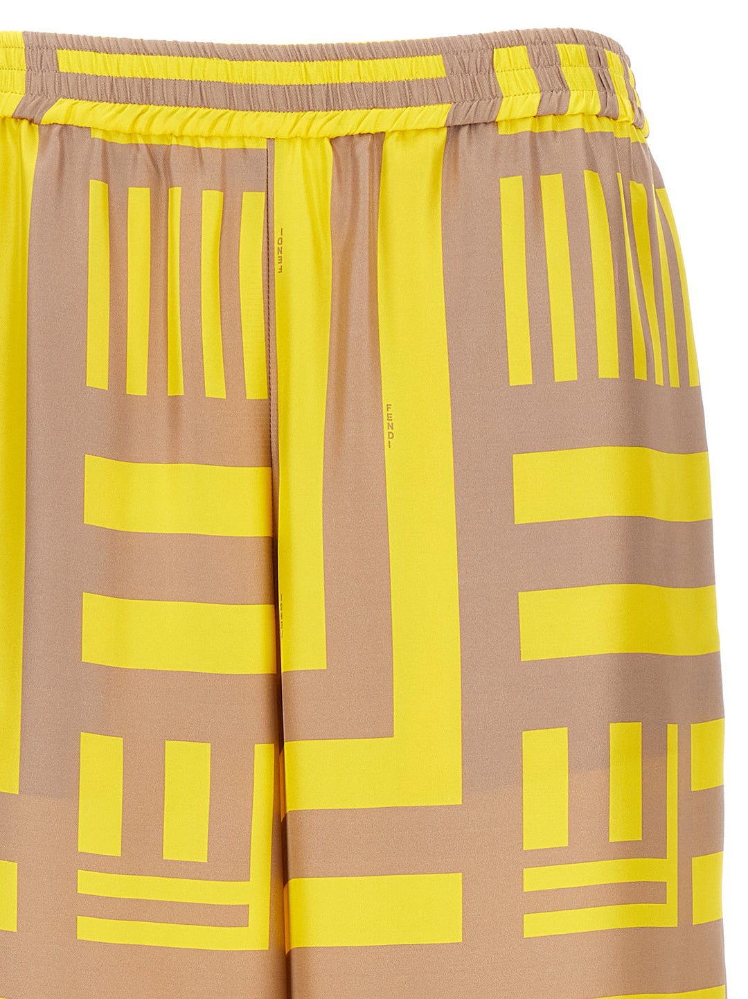 Fendi Labyrinth Pantaloni Giallo